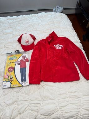 Kids SpongeBob SquarePants krusty Krab costume jacket L 12/14
